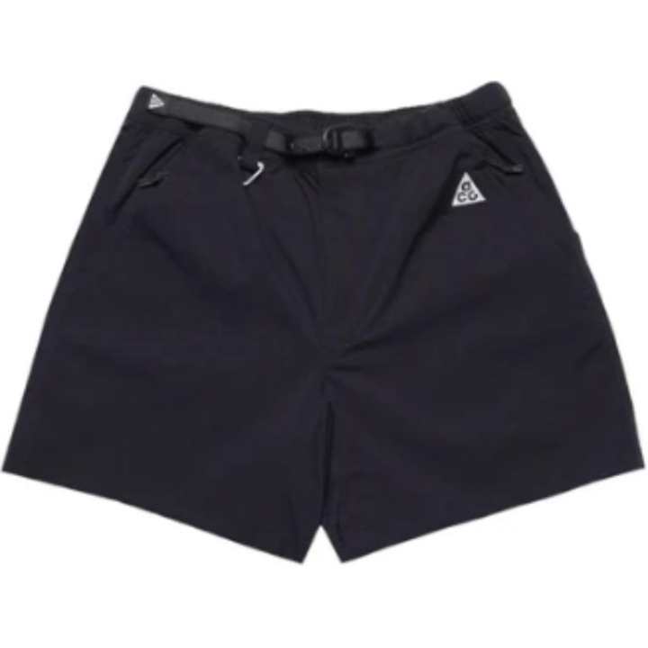Nike Nike Acg Logo Belted Nylon Straight Leg Shorts Black