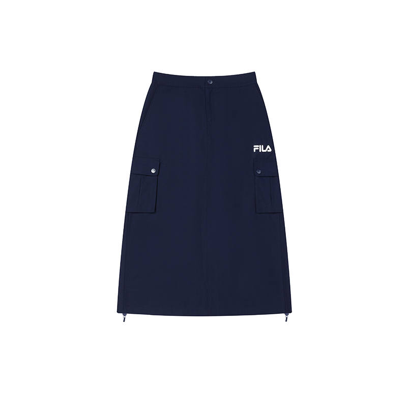 FILA Casual Long Skirt Women's Flycatcher Blue