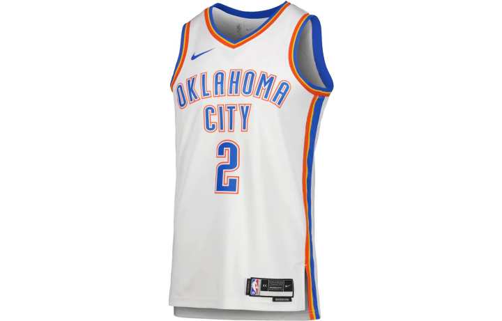 Nike Nike Retro OKC Thunder #2 Basketball Jersey White