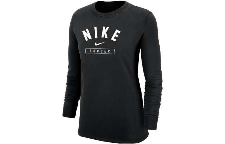 Nike Nike T Shirts Women's Black Crew Neck Moderate Straight Fit