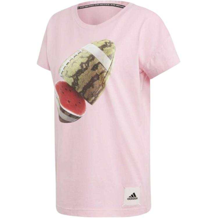 Adidas Adidas T Shirts Women's Pink Crew Neck Moderate