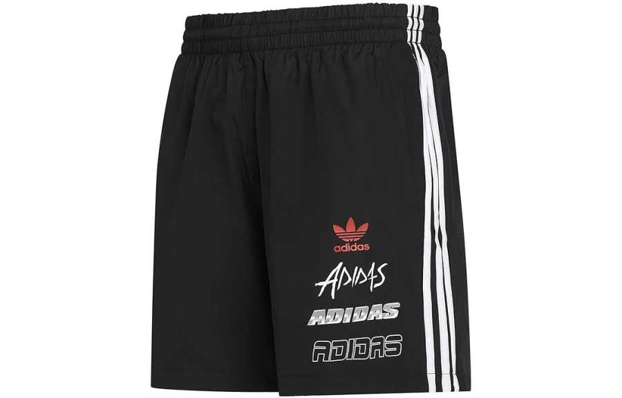 adidas originals Men's Reversible Trefoil Woven Shorts Black
