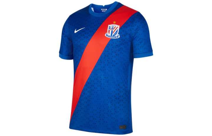 Nike Nike Shanghai Shenhua Soccer Jerseys Men's Blue Moderate