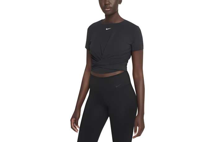 Nike Nike Crop Tops Women's Black Crew Neck Moderate