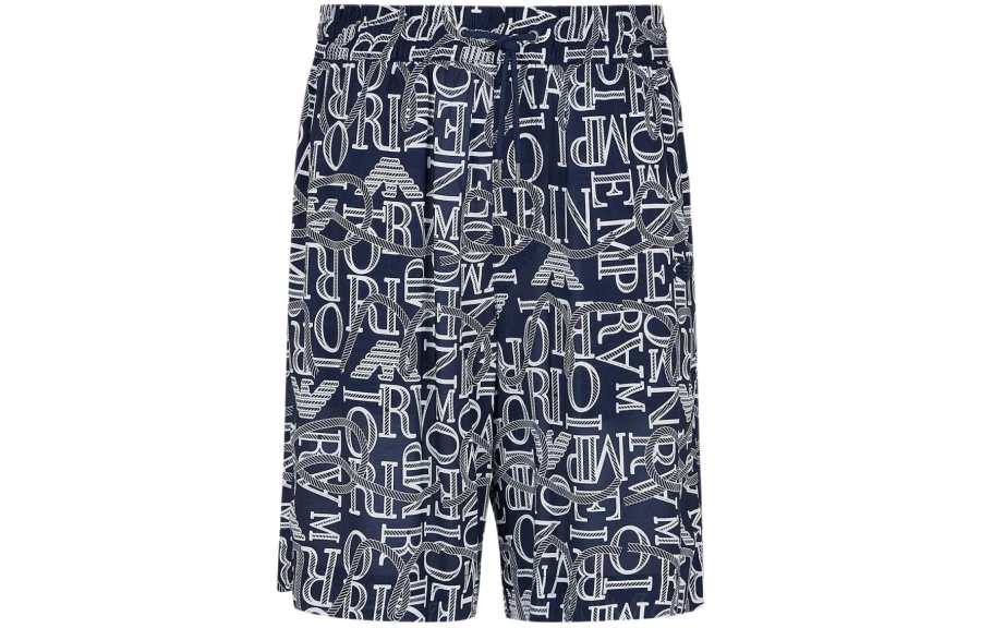 EMPORIO ARMANI SS24 Beach Shorts Men's Marine Blue