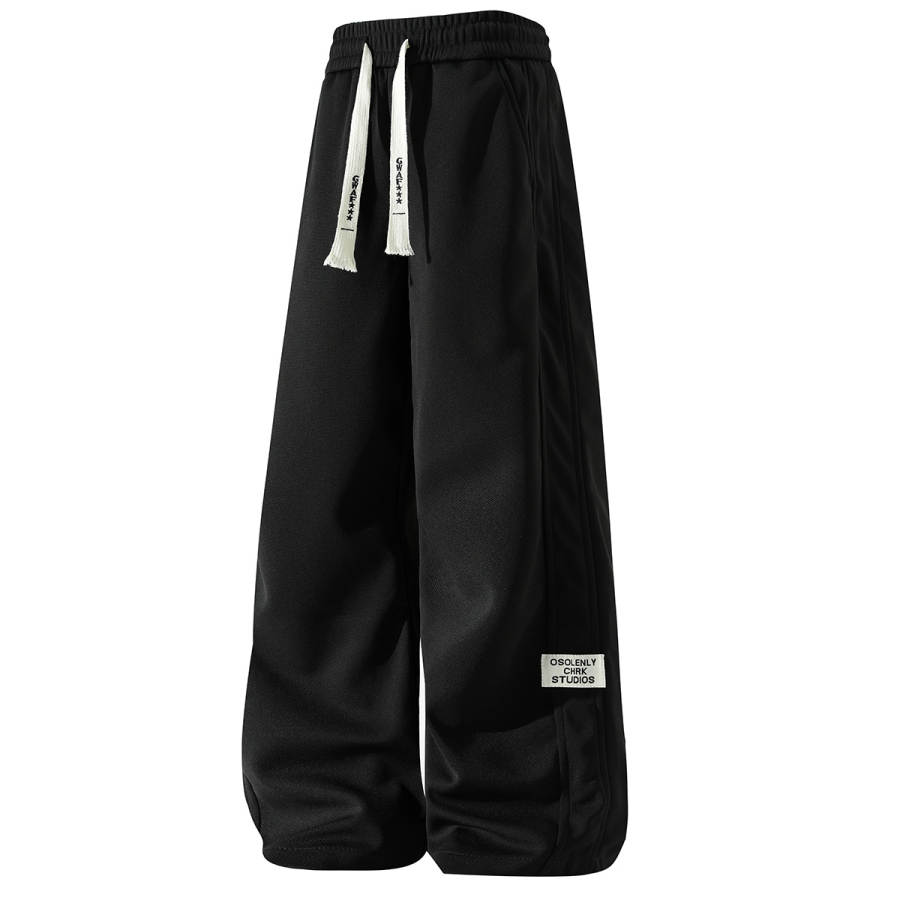 GWAF Casual Pants Unisex Thickened And Fleece Lined Wide Leg Pants