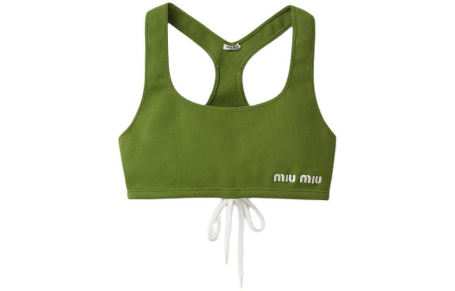 MIU MIU Tank Top Women's Light Grass Green
