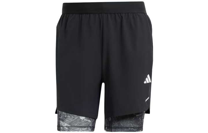 Adidas Adidas Power Workout 2 in 1 Shorts Casual Shorts Men's Black