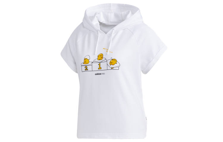 Adidas Neo Set in Sleeve T Shirt Women's White