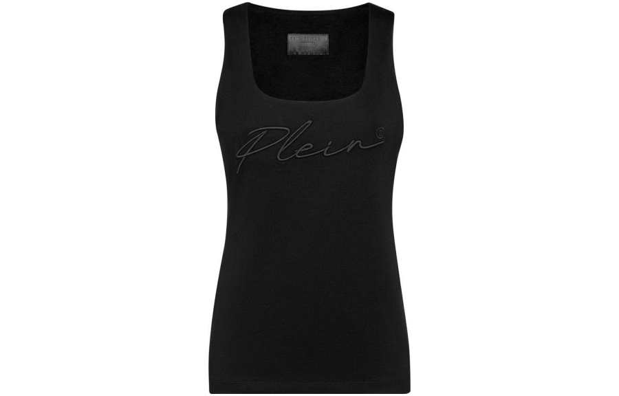 PHILIPP PLEIN 【Previous Season】logo-embroidered tank top