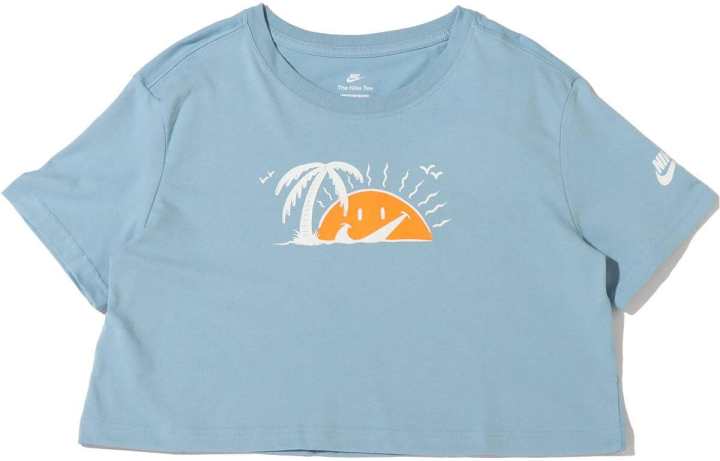 Nike Nike T Shirts Women's Blue Crew Neck Moderate