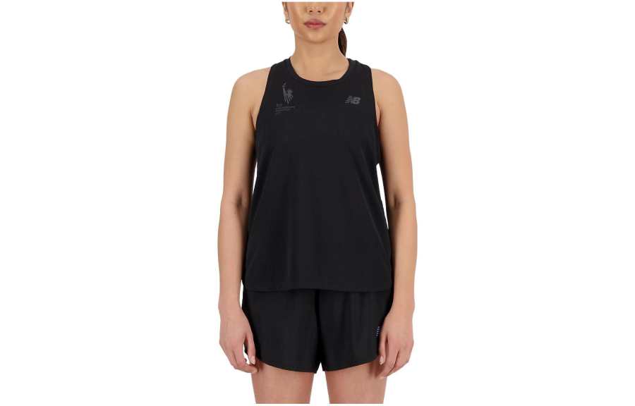 New Balance New Balance NYC Marathon Tank Tops Women's Black Crew Neck Moderate Other