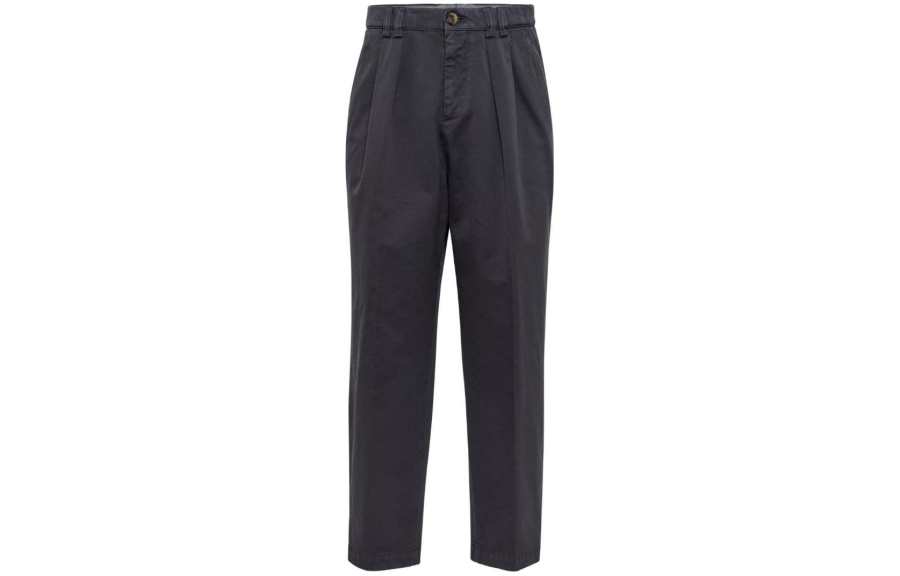 Brunello Cucinelli SS24 Casual Pants Men's Coal Gray
