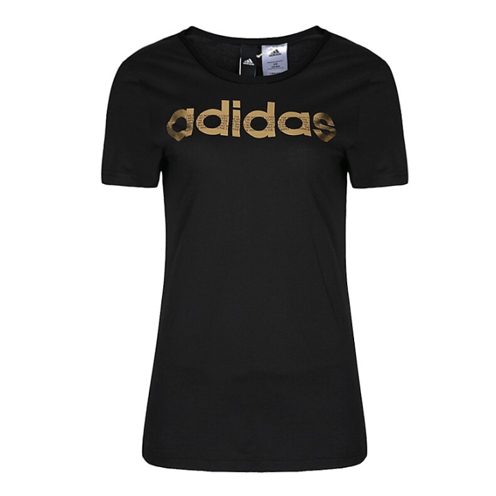 Adidas Adidas T Shirts Women's Black Crew Neck Moderate