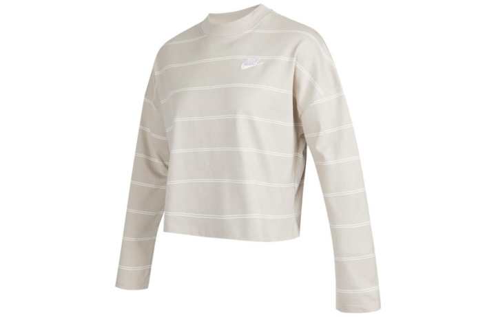 Nike Nike T Shirts Women's Ecru Crew Neck Moderate