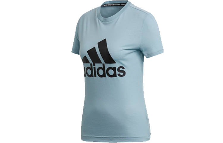 Adidas Adidas T Shirts Women's Blue Crew Neck Moderate Straight Fit