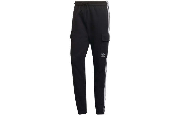 Adidas Originals 3 Stripes Knitted Sweatpants Men's Black