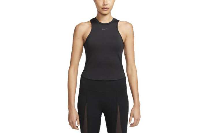 Nike Nike Tank Tops Women's Black Crew Neck Moderate Straight Fit