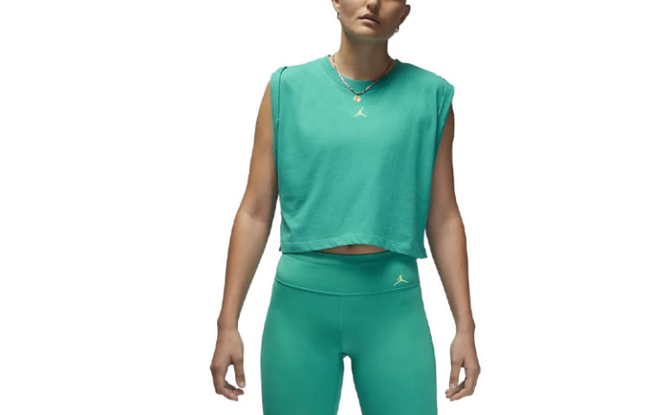 Jordan Jordan Tank Tops Women's Jadeite Green Straight Fit