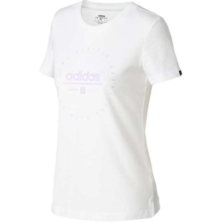 Adidas Adidas T Shirts Women's White Crew Neck Moderate