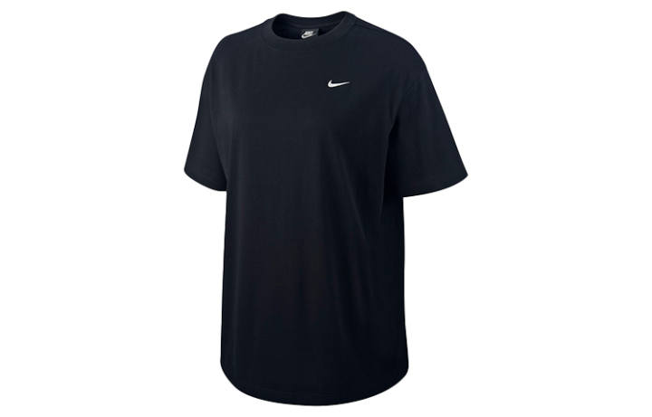 Nike Nike T Shirts Women's Black Crew Neck Moderate Straight Fit