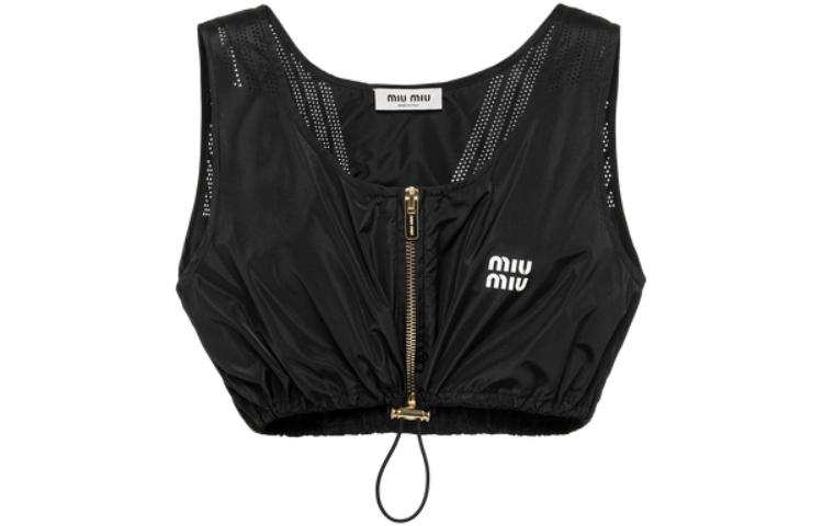 MIU MIU Tank Tops Women's Black Moderate Other