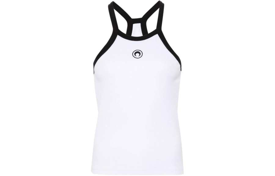Marine Serre Crescent Moon embroidered Top