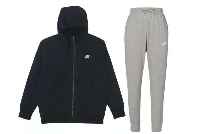 Nike Nike Casual Sportswear Men's Black+Gray Hooded Moderate