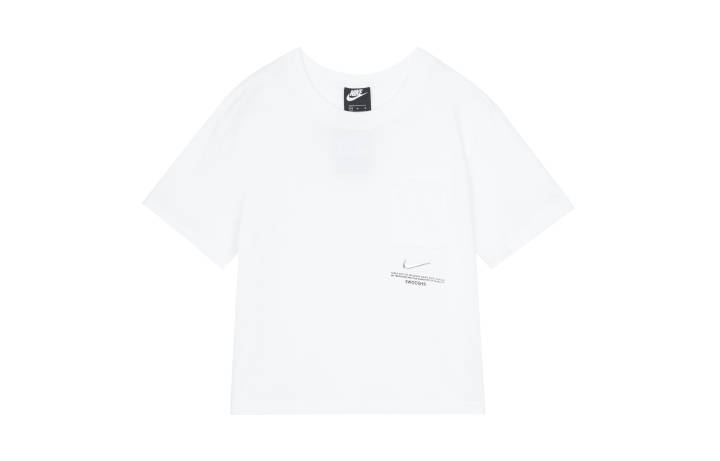 Nike Nike Crop Tops Women's White Crew Neck Moderate