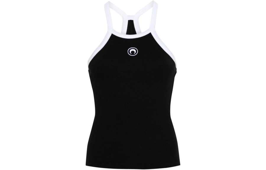 Marine Serre Crescent Moon embroidered Top