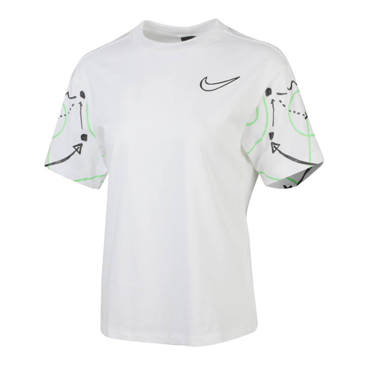 Nike Nike Drop Shoulder Sleeve T Shirt Women's White