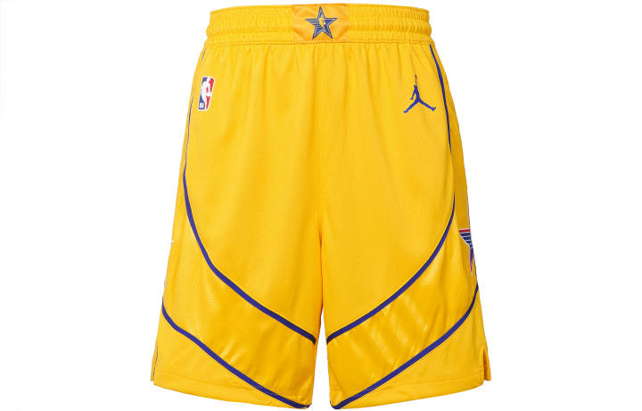 Jordan Jordan Basketball Shorts Men's Yellow Moderate Straight Fit Pants
