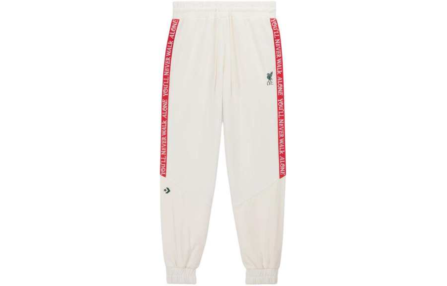 Converse x LIVERPOOL FC Liverpool FC Tape Jogger Casual Pants Unisex Ecru