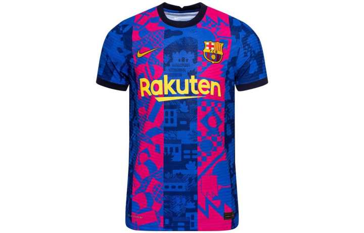 Nike Nike Barcelona Soccer Jersey Men's Blue