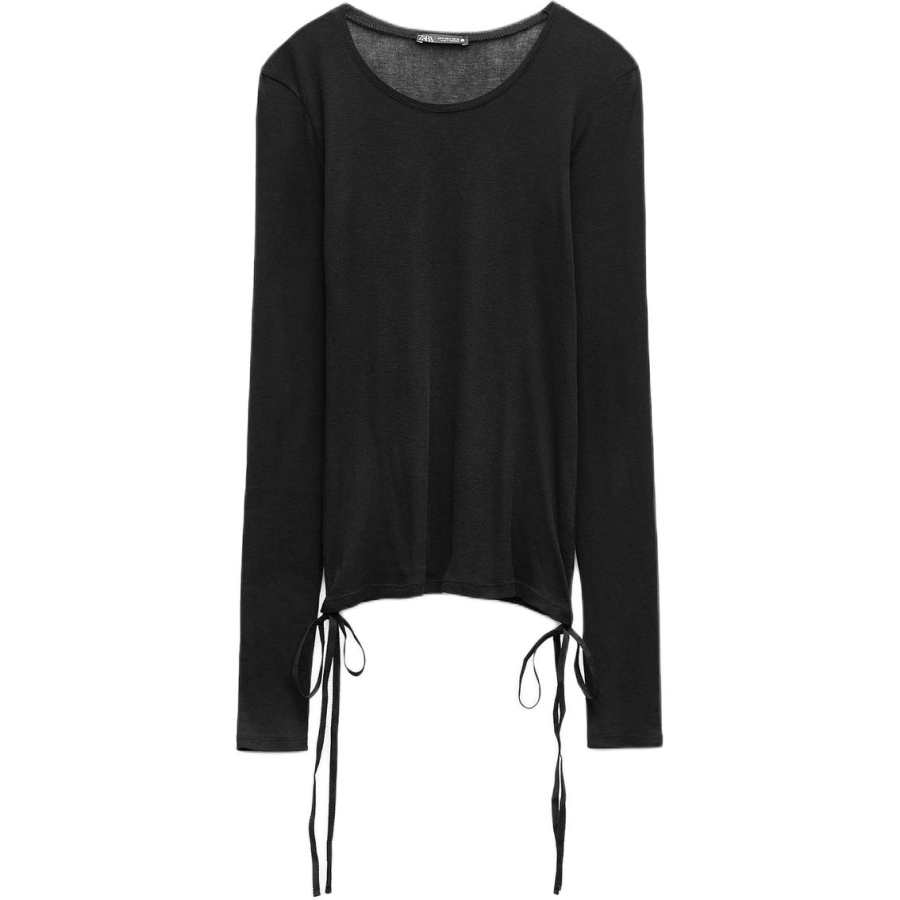 ZARA Regular T Shirt Women's Black