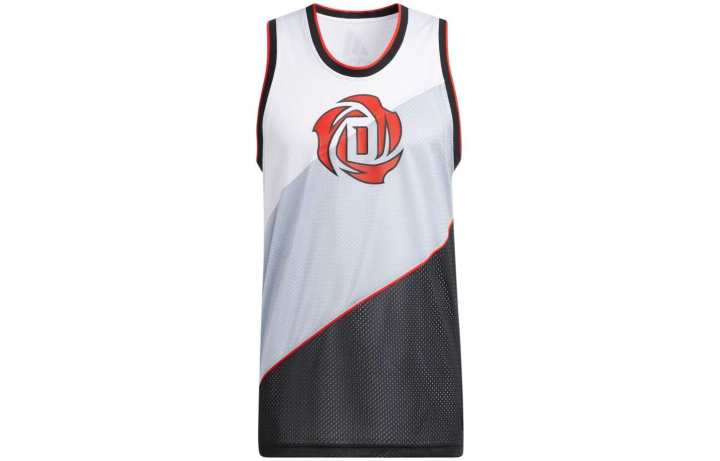 Adidas Adidas Basketball Jerseys Men's Silver Moderate Straight Fit