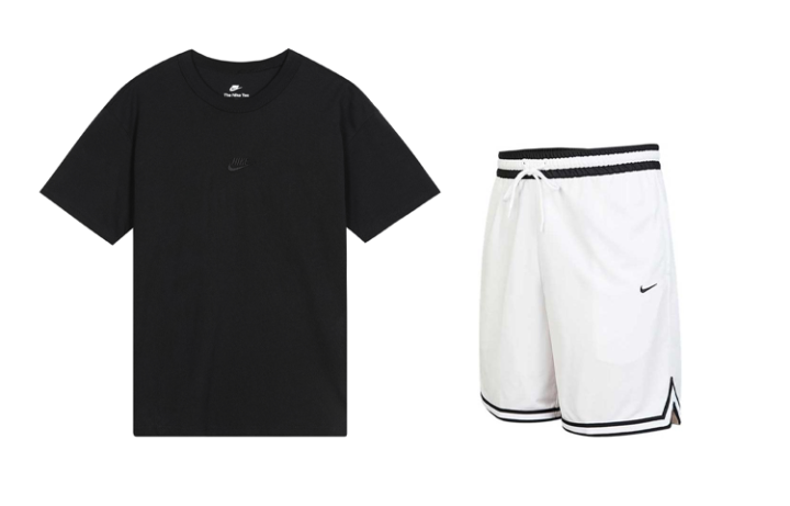 Nike Nike Casual Sportswear Men's Black+White 2 Pack Crew Neck Moderate