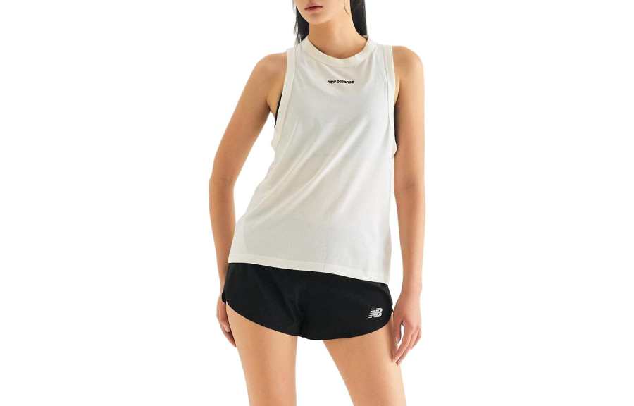 New Balance New Balance Tank Tops Women's White Crew Neck Moderate Other