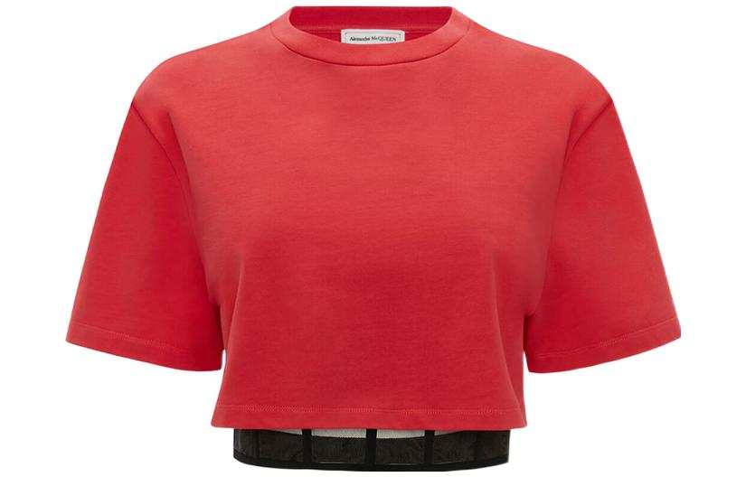 Alexander McQueen Crop Top Women's Red