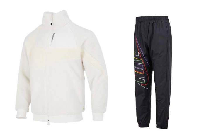Nike Nike Casual Sportswear Men's White+Black Stand Collar Moderate