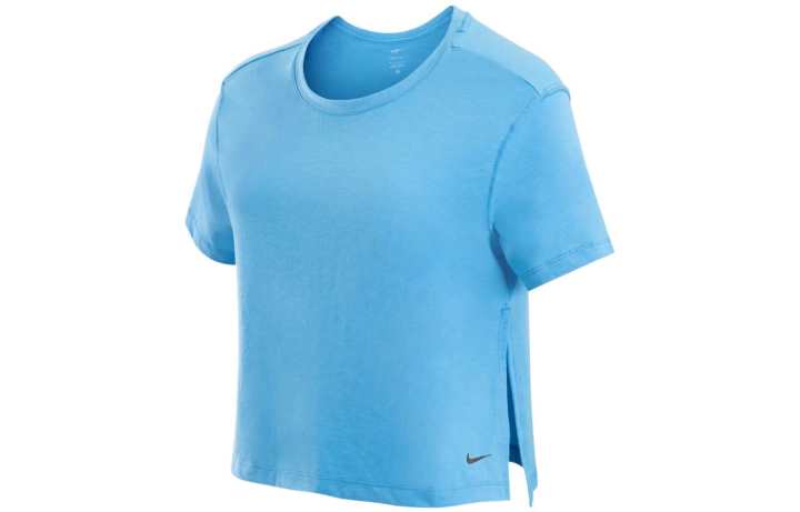 Nike Nike T Shirts Women's Blue Crew Neck Moderate