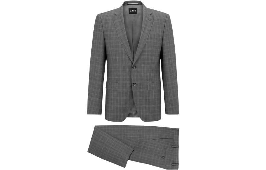 HUGO BOSS Business Suit Men's Gray