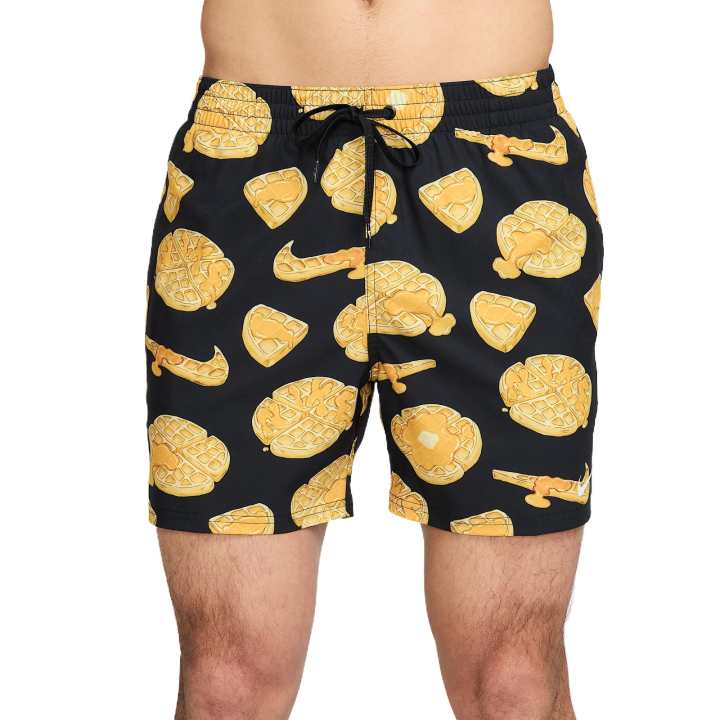 Nike Nike Beach Shorts Men's Black/Yellow Color