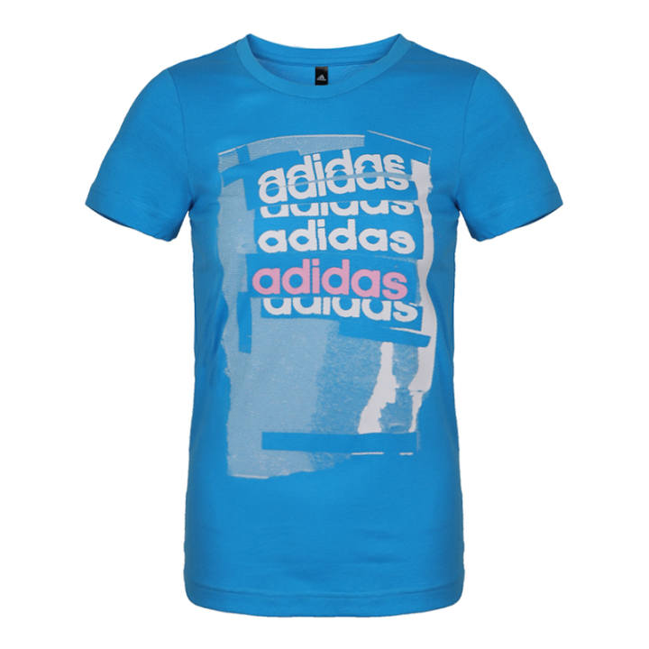 Adidas Adidas T Shirts Women's Blue Crew Neck Moderate