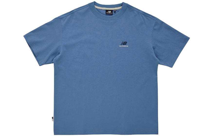 New Balance New Balance T Shirts Women's Light Blue Crew Neck Moderate Straight Fit