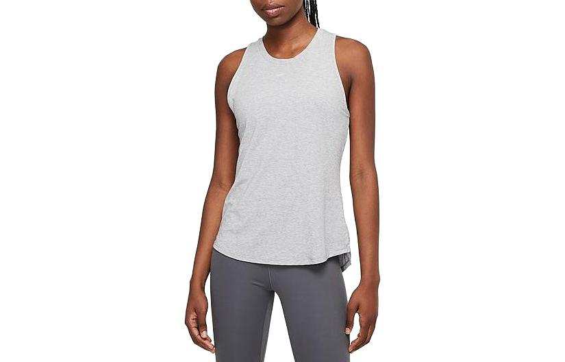 Nike Nike Tank Tops Women's Gray Crew Neck Thin Straight Fit