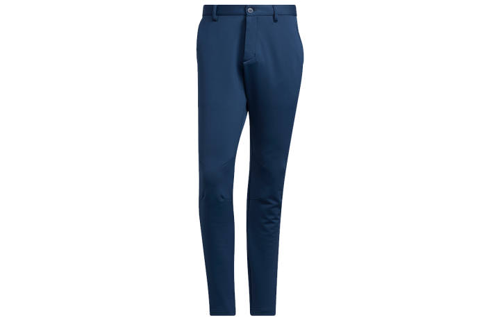 Adidas Adidas P.blue Pant Solid Color Golf Fleece Lined Thermal Sports Pants Men's Navy Blue