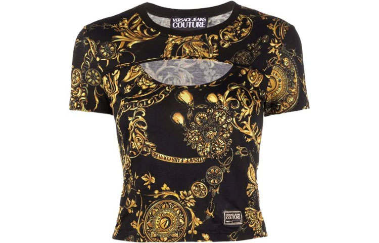 VERSACE JEANS COUTURE T Shirt Women's Black