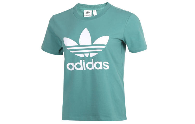 Adidas Originals Set in Sleeve T Shirt Women's Future Aqua Green
