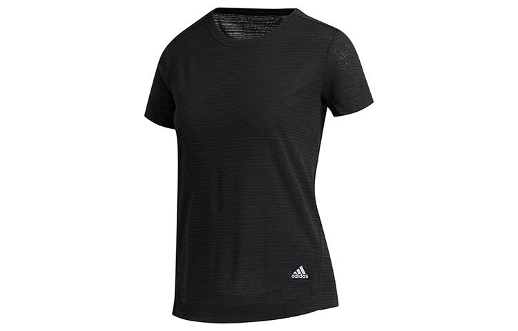 Adidas Adidas T Shirts Women's Black Crew Neck Moderate Straight Fit